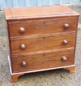 A 19th century mahogany chest of drawers