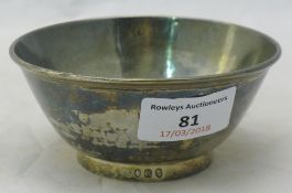 A Georgian silver bowl,