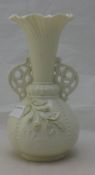 A Belleek vase