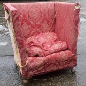 A 19th century Knowle type armchair