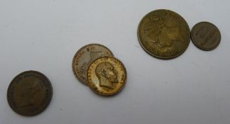 A small quantity of Victorian coins