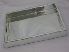 A mirrored tray