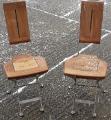 A pair of Kircodan contemporary Danish folding chairs