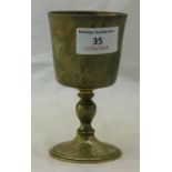 A silver goblet