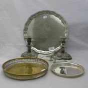 A small quantity of silver plate,