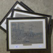 A set of four Alken hunting prints