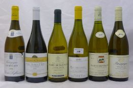 Six bottles of French white wine, comprising Le Charmois Saint Aubin 1er Cru 2006,