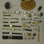 A quantity of gentleman's and other wristwatches,