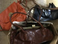 A quantity of vintage handbags, including ''Gianni Conti'',