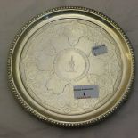 A Victorian silver salver (310 grammes)