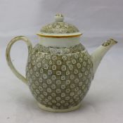 An early cream ware teapot