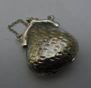 A silver purse