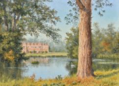 BARBARA SMALLEY (20th century) British (AR) Quy Hall Oil on board Signed 39 x 29 cm,