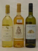 Three bottles of English white wine, comprising Giffords Hall Suffolk Rose 2014,