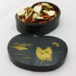 A 19th century Japanese lacquered box,