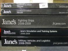 Five editions of Jane's, including: Land-Base Defence, Fighting Ships,