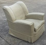 An Art Deco upholstered armchair