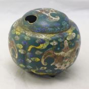 A cloisonne censer