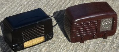 Two vintage Bakelite radios