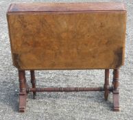 A Victorian burr walnut Sutherland table