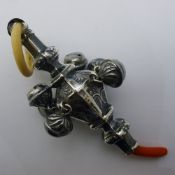 A silver rattle