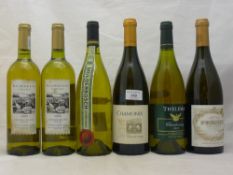 Six bottles of South African white wine, comprising Wildekrans Chenin Blanc 2003 two bottles,