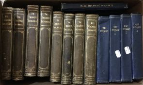 A quantity of leather bound volumes of the Children's Encyclopaedia and five volumes Home Mechanic