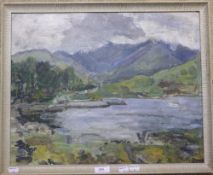 VALERIE BENNET (20th century), Irish landscape, oil on board,