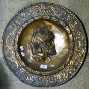 A well cast copper roundel,