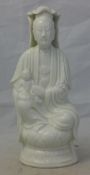 A Chinese blanc de chine model of Guanyin