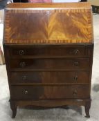 A mahogany bureau