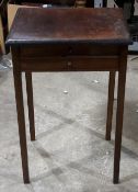 An early 20th century two drawer side table