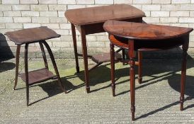 Three various side tables