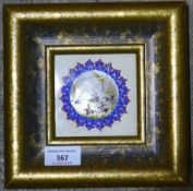 An Indian miniature painted on mother-of-pearl