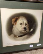 After LANDSEER, A Quiet Pipe, print,