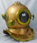 A replica divers helmet