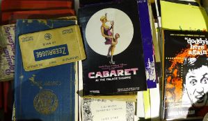 A quantity of theatre programmes and other ephemera