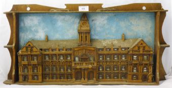 A late 19th/early 20th century Continental town hall diorama