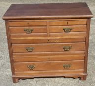 A Victorian chest of drawers