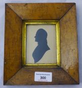 A Georgian maple framed silhouette of The Reverend James Knight