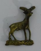 A Continental silver brooch modelled as a mountain goat