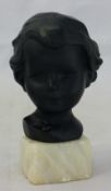 A bust of a child