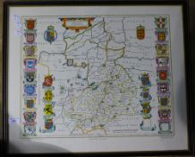 AFTER JOHN BLAEU, Map of Cambridgeshire,