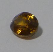 A natural untreated cognac zircon