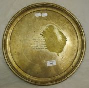 A silver plated tray,