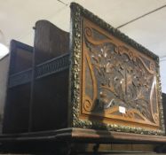 A Victorian carved oak music Canterbury