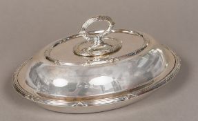 A George V silver tureen and cover, hallmarked Birmingham 1926,