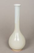 A Chinese porcelain bottle vase The elongated flared neck above the bulbous body with allover