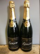 Lanson Black Label Brut Champagne Two bottles. (2) CONDITION REPORTS: Good condition.