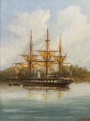 H J MORGAN (flourished 1860-1900) British HMS Jaseur, Steam Wood Gun Vessel Built 1862,